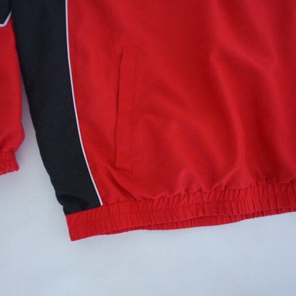Ohio State Buckeyes 58 Sports Collegiate Red Black Cotton Lined Windbreaker Coat - Picture 7 of 11